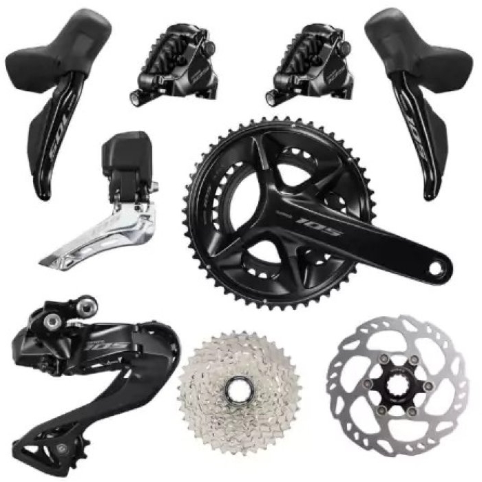  Grupo de marchas de estrada Shimano 105 Di2 Série R7100 eletrônico! (completo)