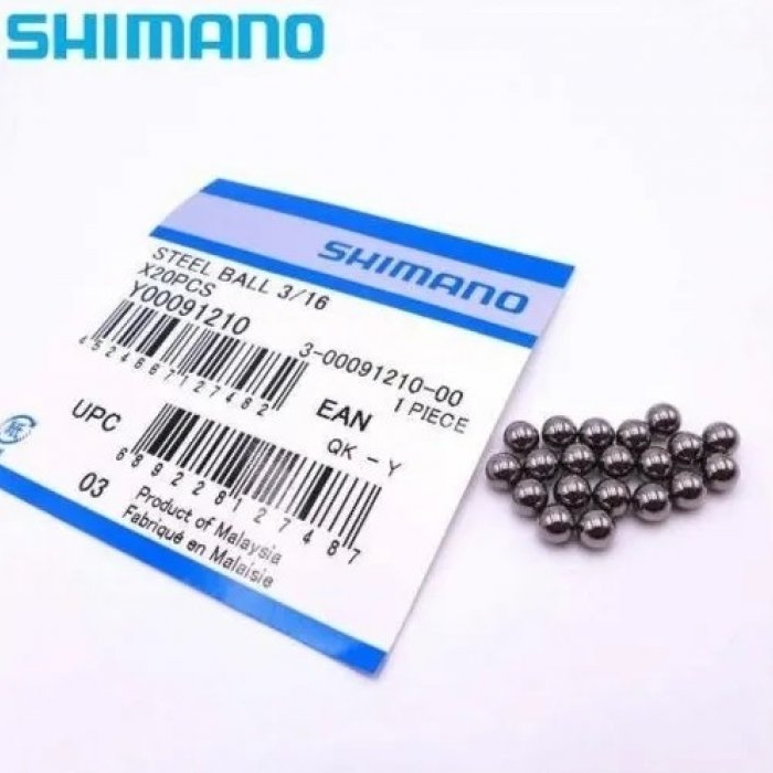 Esferas De Aço Shimano para  Cubo Dianteiro 3/16 