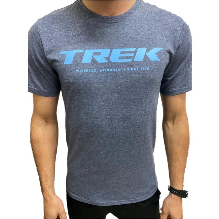 ( Novidade! ) Camiseta unissex Trek cinza M G & GG