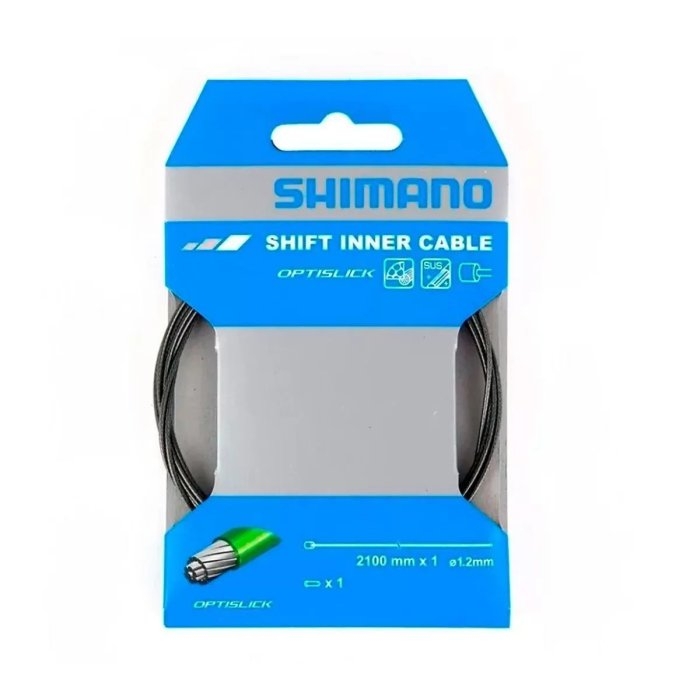 Cabo de Câmbio Shimano Optislick 1.2x2100mm C/ Terminal - Preto (UNIDADE)