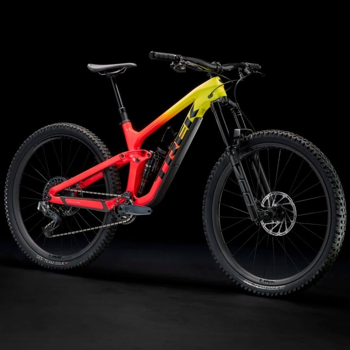 Bicicleta de montanha TREK SLASH 9.8 GX AXS  2022  Radioactive Coral to Yellow Fade ENCOMENDE A SUA