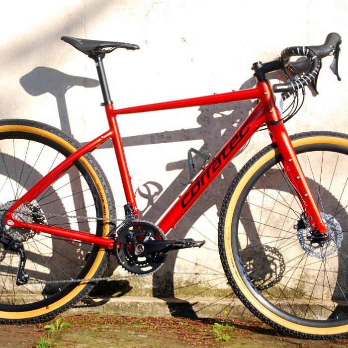 Bicicleta Gravel Corratec Allroad Travel 1 2X10 GRX Vermelha tam 52