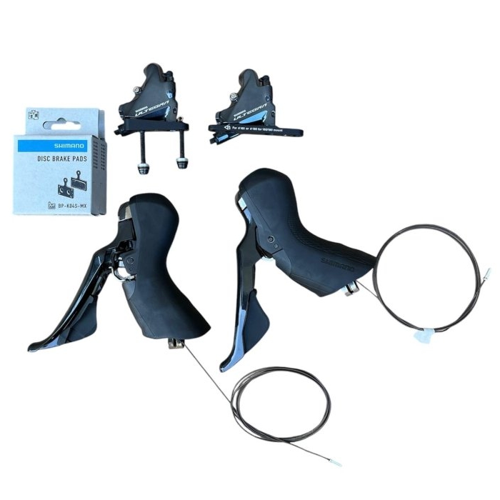 KIT DE STI SHIMANO ULTEGRA 11S R8020 COM CÁLIPERS ULTEGRA R8070 (SEM MANGUEIRAS)