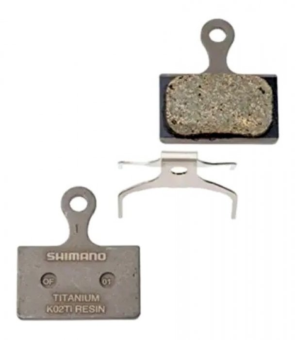 Par de Pastilhas de freio hidráulico Shimano K02Ti  Resina (Y8PU98010)